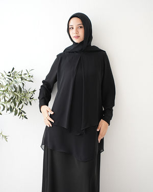 Layered Chiffon Abaya C222