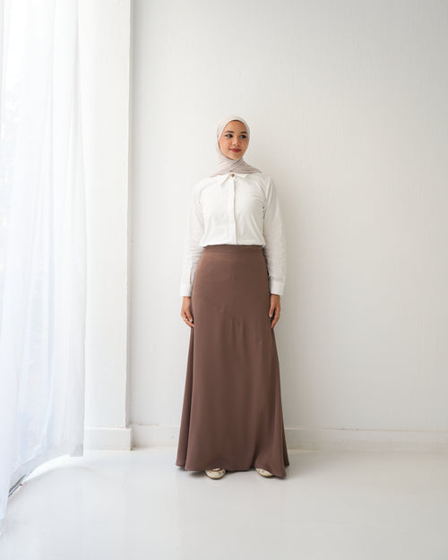 A-Line Maxi Skirt Cafe C171