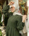 Pleated Jumpsuit Olive C150