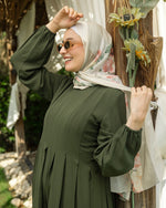 Pleated Jumpsuit Olive C150