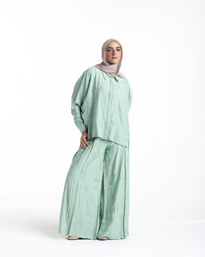 Embroidered Chemise Mint C219