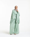 Embroidered Wide Leg Pants Mint C1703