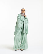 Embroidered Wide Leg Pants Mint C1703