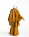 Embroidered Wide Leg Pants Mustard C1703