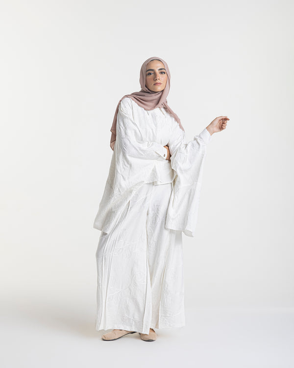 Embroidered Chemise OffWhite C219