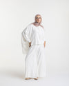 Embroidered Wide Leg Pants Offwhite C1703