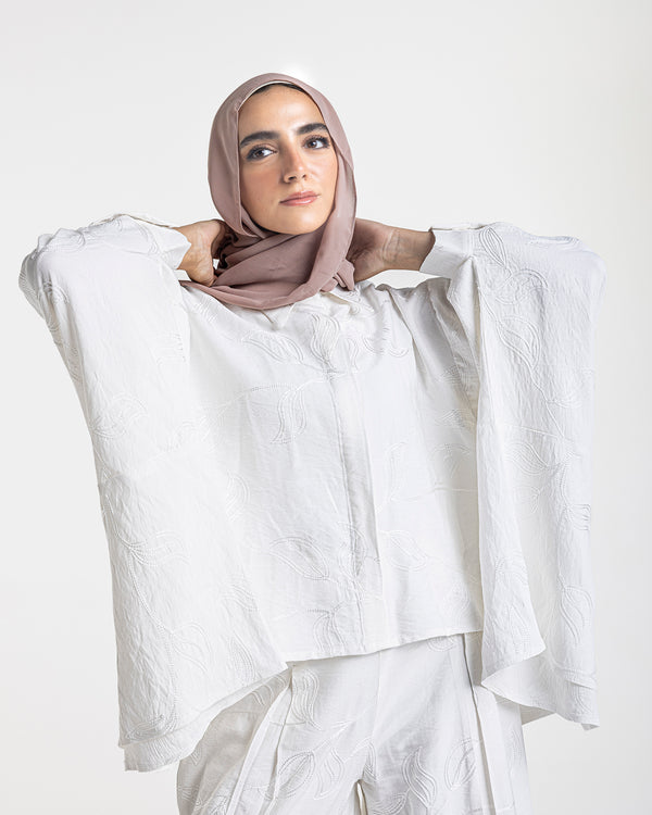 Embroidered Chemise OffWhite C219