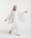 Embroidered Wide Leg Pants Offwhite C1703