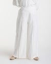Embroidered Wide Leg Pants Offwhite C1703