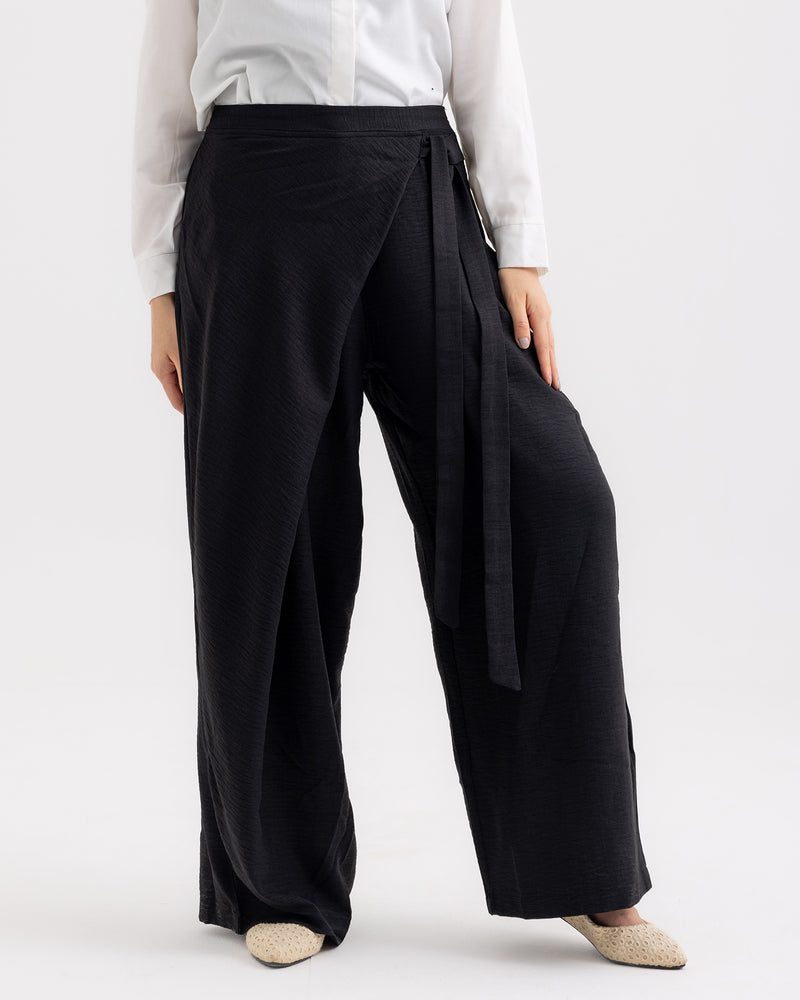 Wrap Pants Black C179