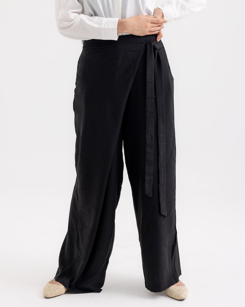 Wrap Pants Black C179