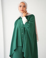 Over Sized Poncho and Pants Set Teal C11063