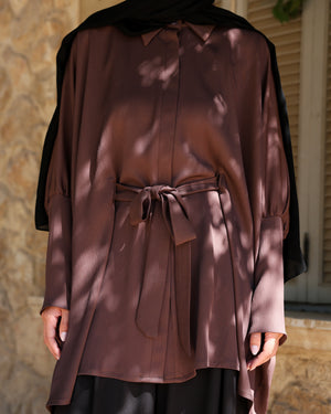 Free Size Blouse Brown C2233