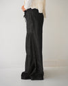 Tiered Wide Leg Denim Pants Black Grey C1902