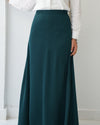 A-Line Maxi Skirt Green Teal C171