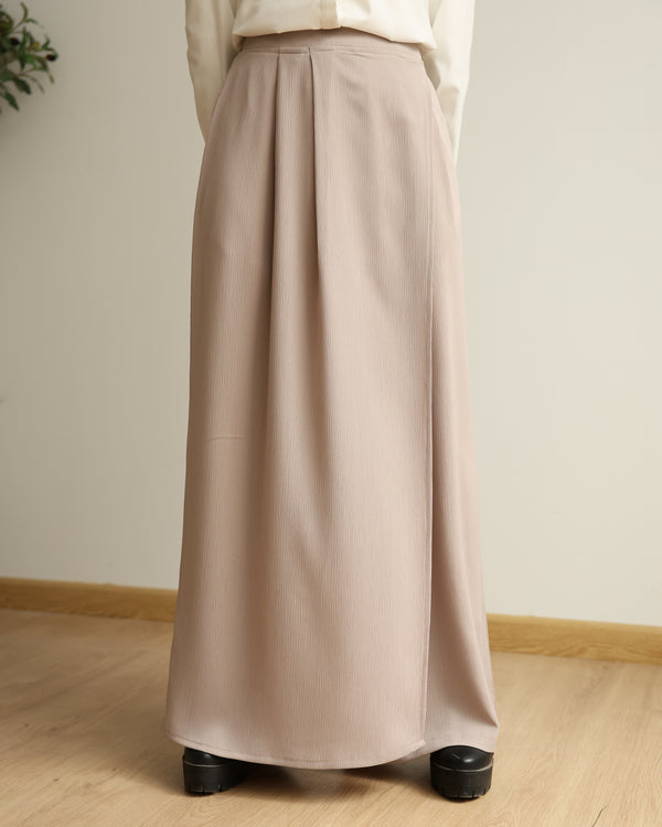 Wrap Skirt Pants Beige C284