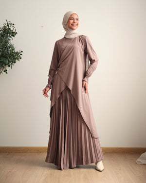 Maxi Pleated Skirt Cashmere C503
