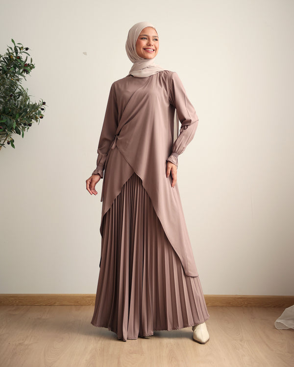 Maxi Pleated Skirt Cashmere C503