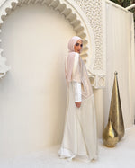 Free Size Pleated Cape Beige C240