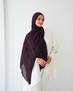 Soft Cotton Chiffon Scarf Burgundy
