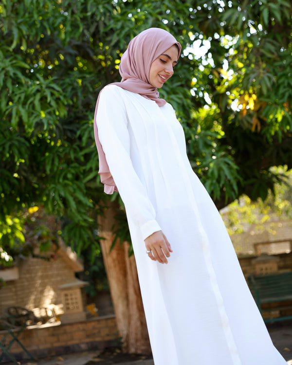 Linen Maxi Dress Offwhite C690