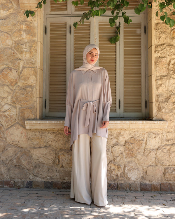 Free Size Blouse Beige C2233