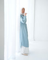 Denim Shirt Dress Light Blue C400