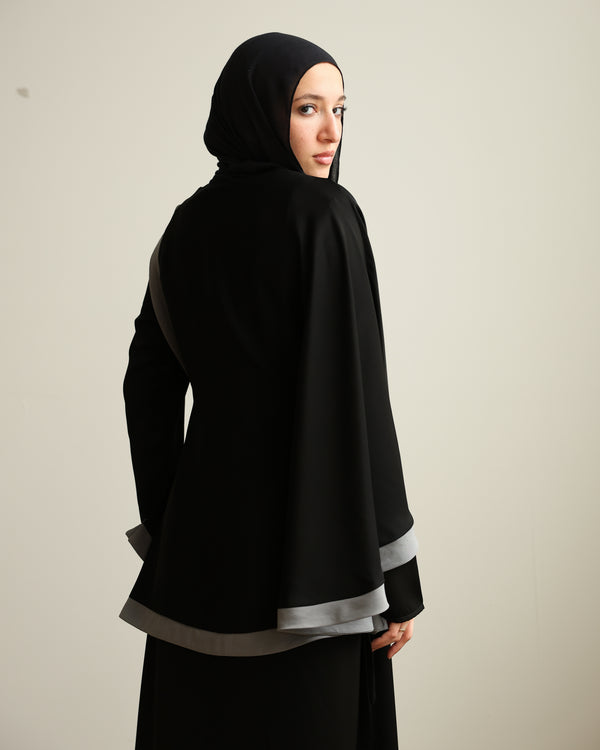 The Silk Abaya Cape Set C88