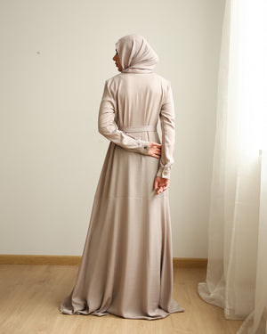 The A-line Dress Beige C860