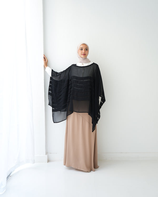 Free Size Cape Black C248