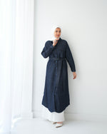 Denim Shirt Dress Navy C400
