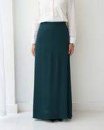 A-Line Maxi Skirt Green Teal C171