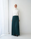 A-Line Maxi Skirt Green Teal C171