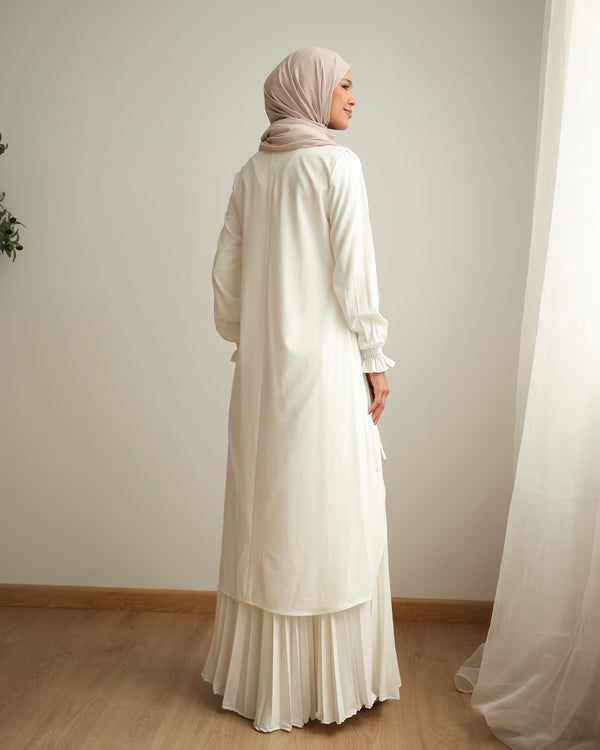 High Low Wrap Shirt Offwhite C286
