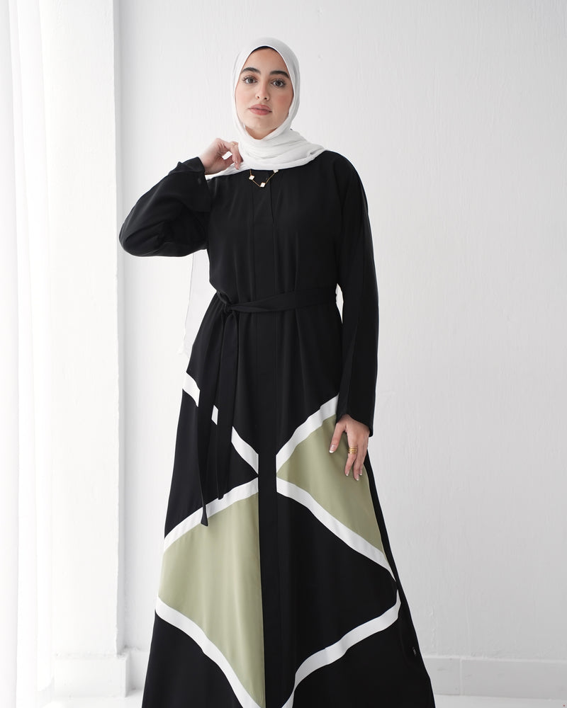 Silk Abaya Mint C90