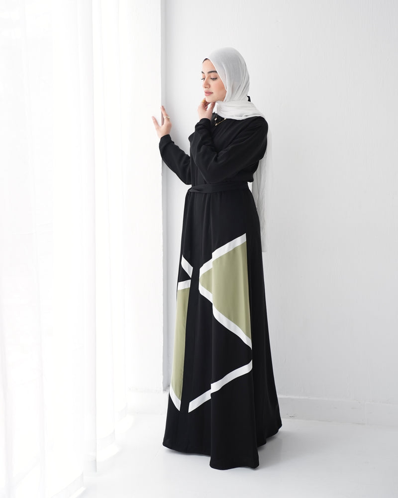 Silk Abaya Mint C90