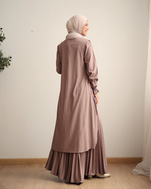 High Low Wrap Shirt Cashmere C286