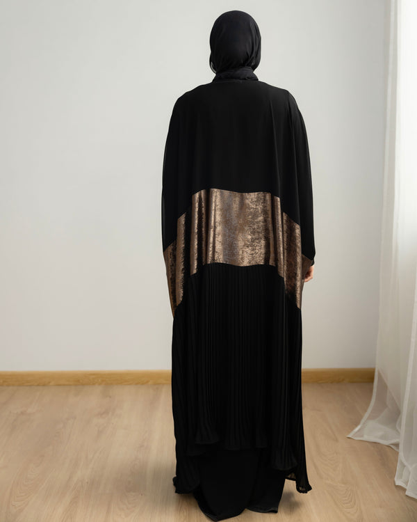 Free Size Pleated Cape Black Oxide C215