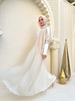 Free Size Pleated Cape Beige C240