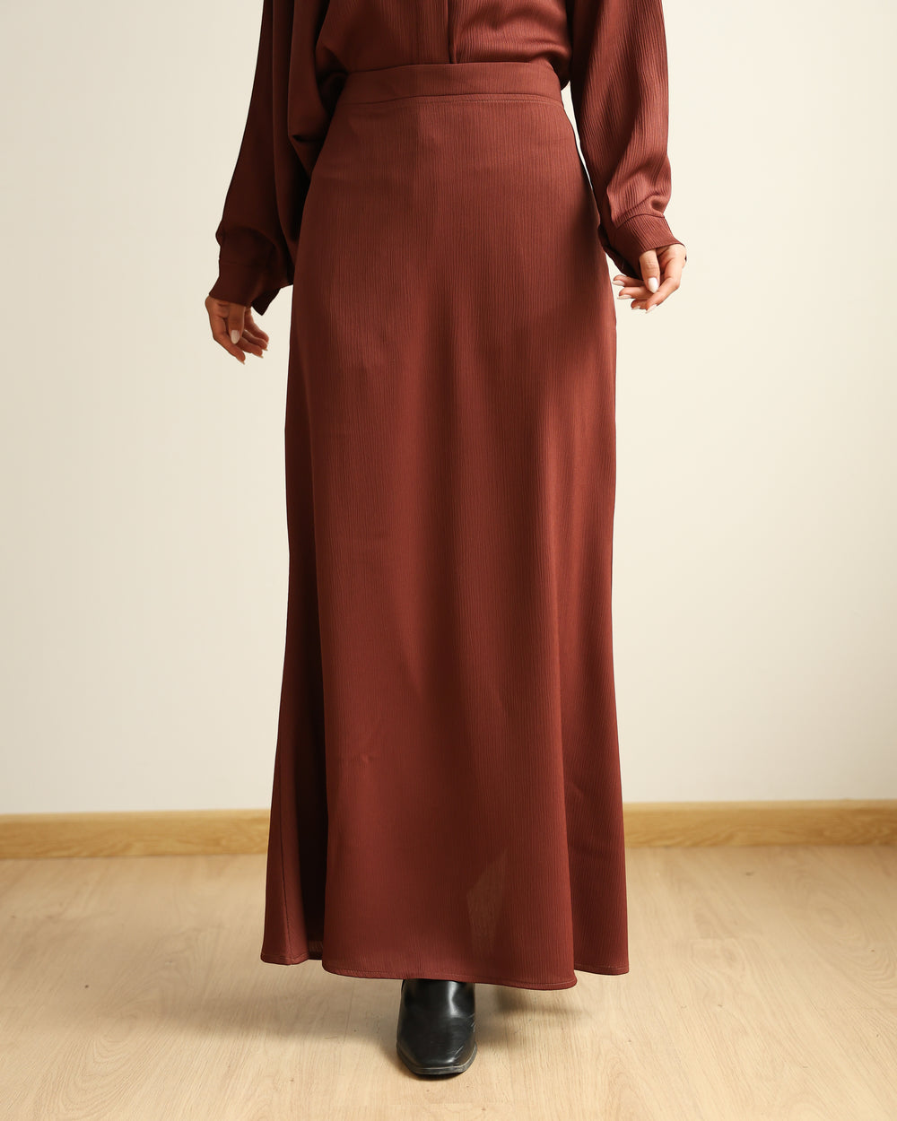 A-Line Maxi Skirt Rust C2310
