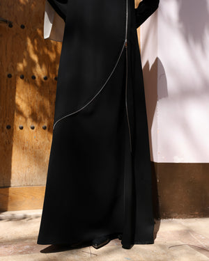 Asymmetric Zip Abaya C270