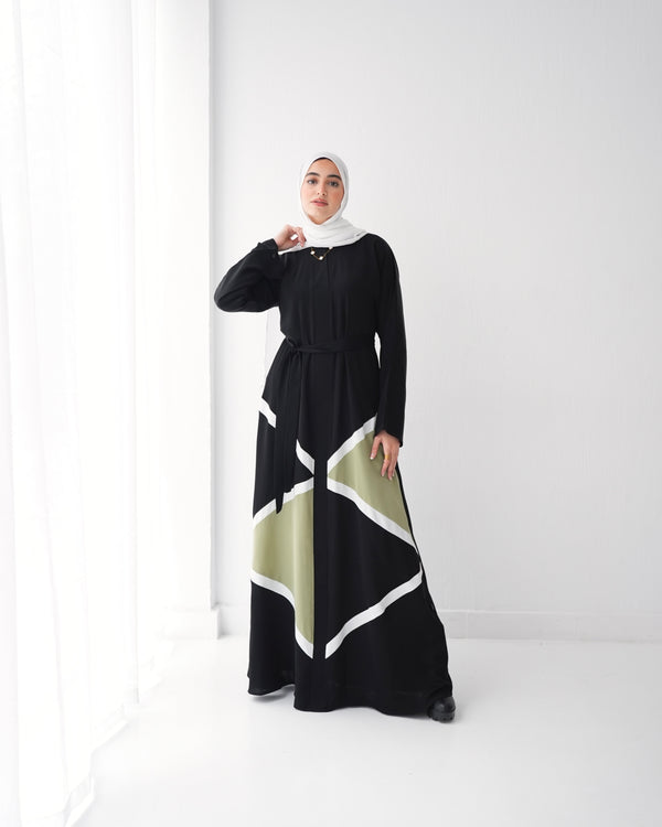 Silk Abaya Mint C90