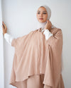 Over Sized Poncho and Pants Set Cafe C11063