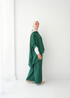 Over Sized Poncho and Pants Set Teal C11063