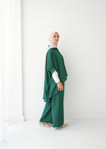 Over Sized Poncho and Pants Set Teal C11063