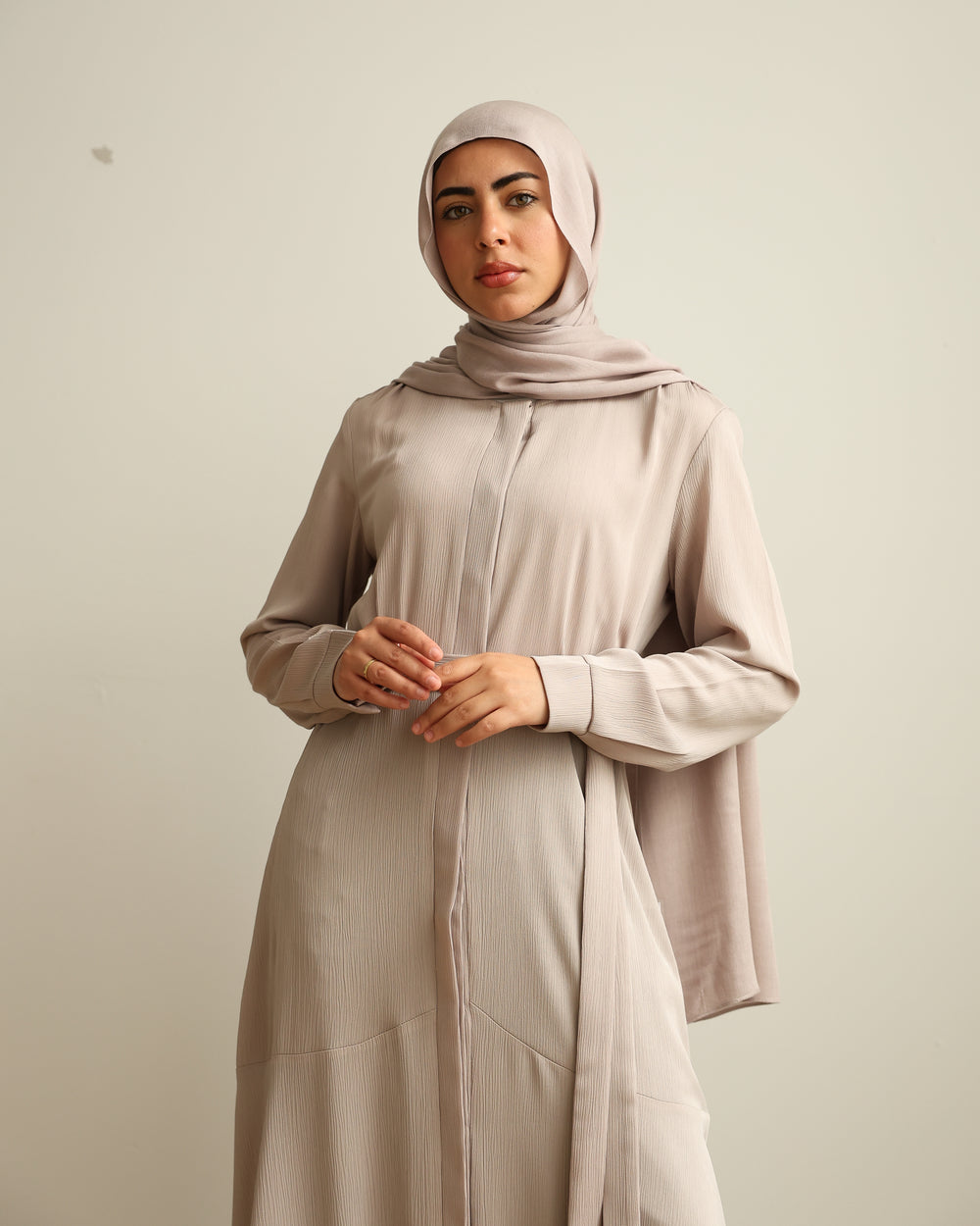 The A-line Dress Beige C860