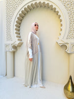 Free Size Pleated Cape Beige C240