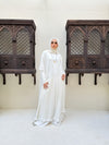 Free Size Pleated Cape Offwhite C240