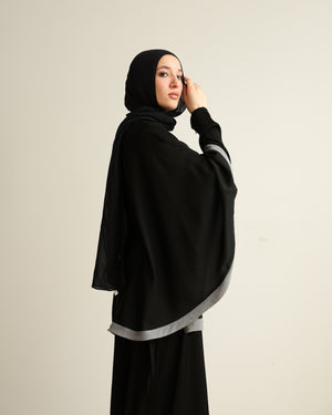 The Silk Abaya Cape Set C88