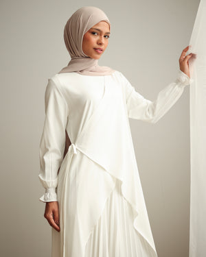 High Low Wrap Shirt Offwhite C286